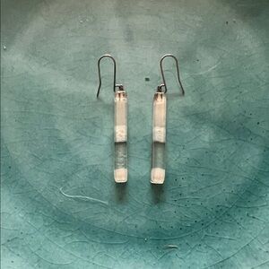 Chic Silver Bar Earrings